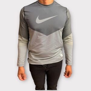 Nike Gray Long Sleeve Performance Tee